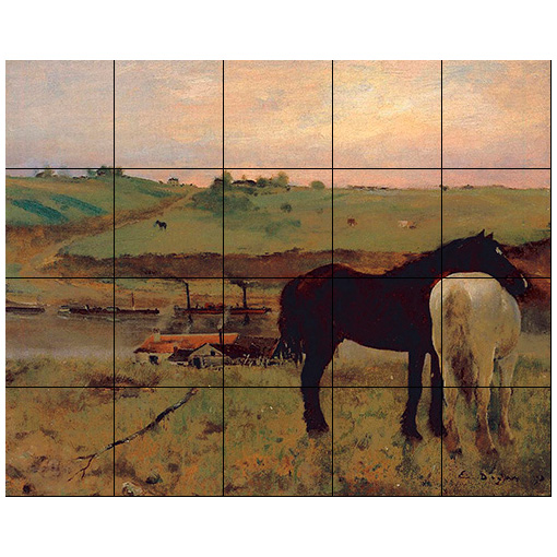 Degas "Horses in Meadow"